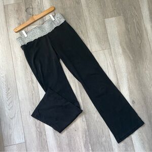 Victorias Secret Pants lace rhinestones flare womens Black (medium) y2k vintage